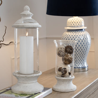 Stone Based Hurricane Lantern by Hill Interiors - image 3