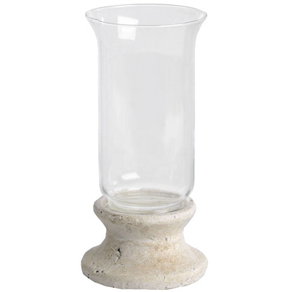Stone Based Hurricane Lantern by Hill Interiors