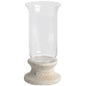 Stone Based Hurricane Lantern by Hill Interiors